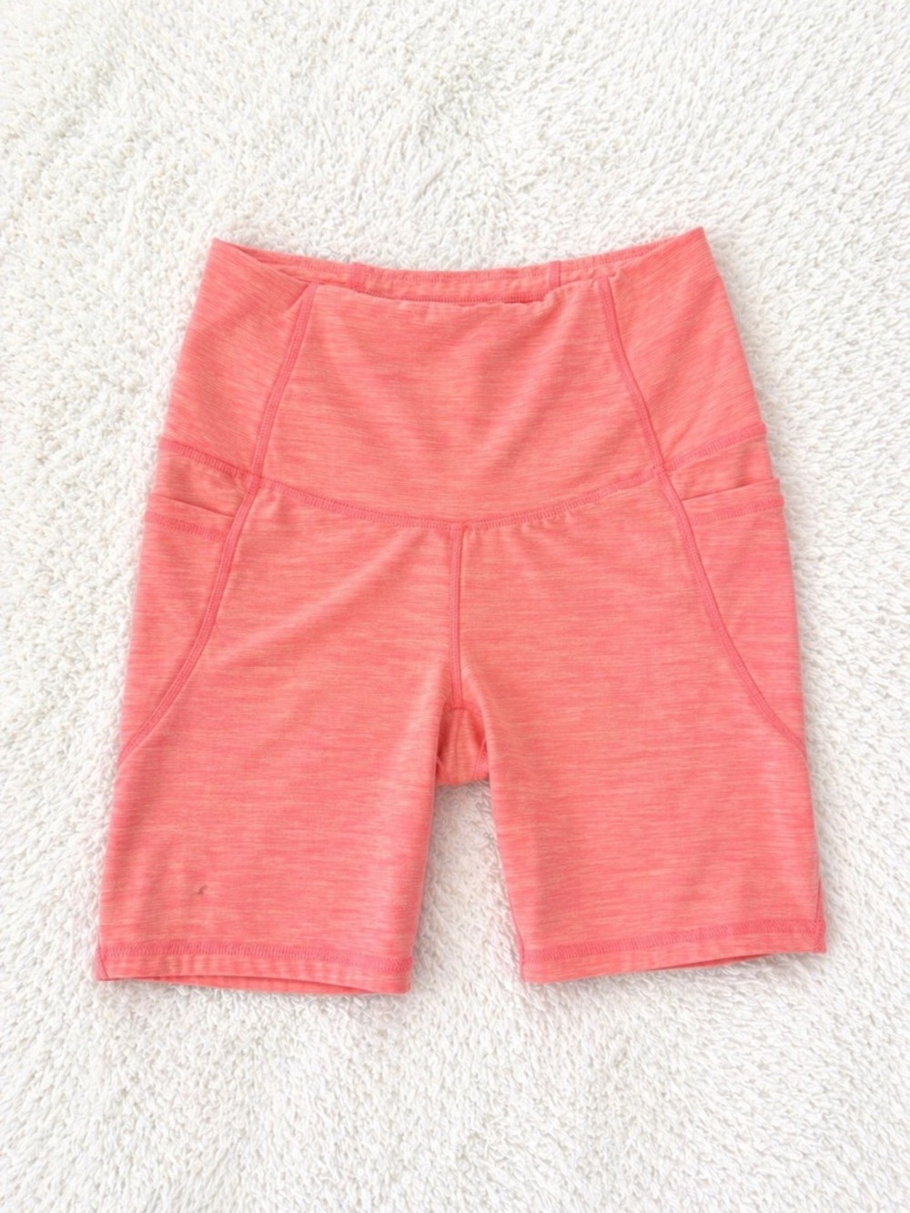 All in Motion Coral Biker Shorts Women Size S High Waisted